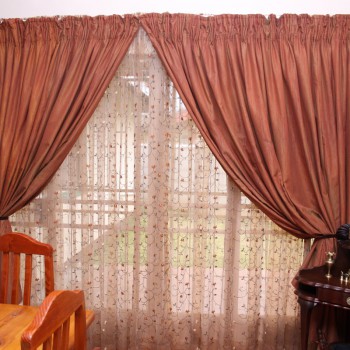 Curtains on 'C' Track Rail