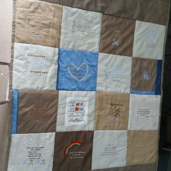 Custom Embroidered Quilt
